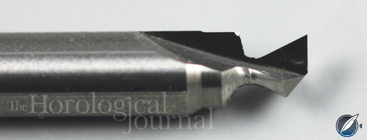 Close-up of cutter for Derek Pratt's H4 reconstruction (photo courtesy British Horological Journal)
