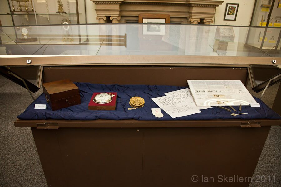 Derek Pratt's unfinished H4 replica on display at the memorial seminar held in 2011 at the BHI’s Upton Hall