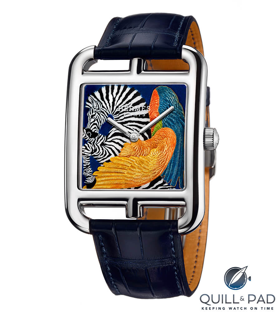 Hermès Cape Cod Zebra Pegasus (photo courtesy Claude Joray/Hermès)