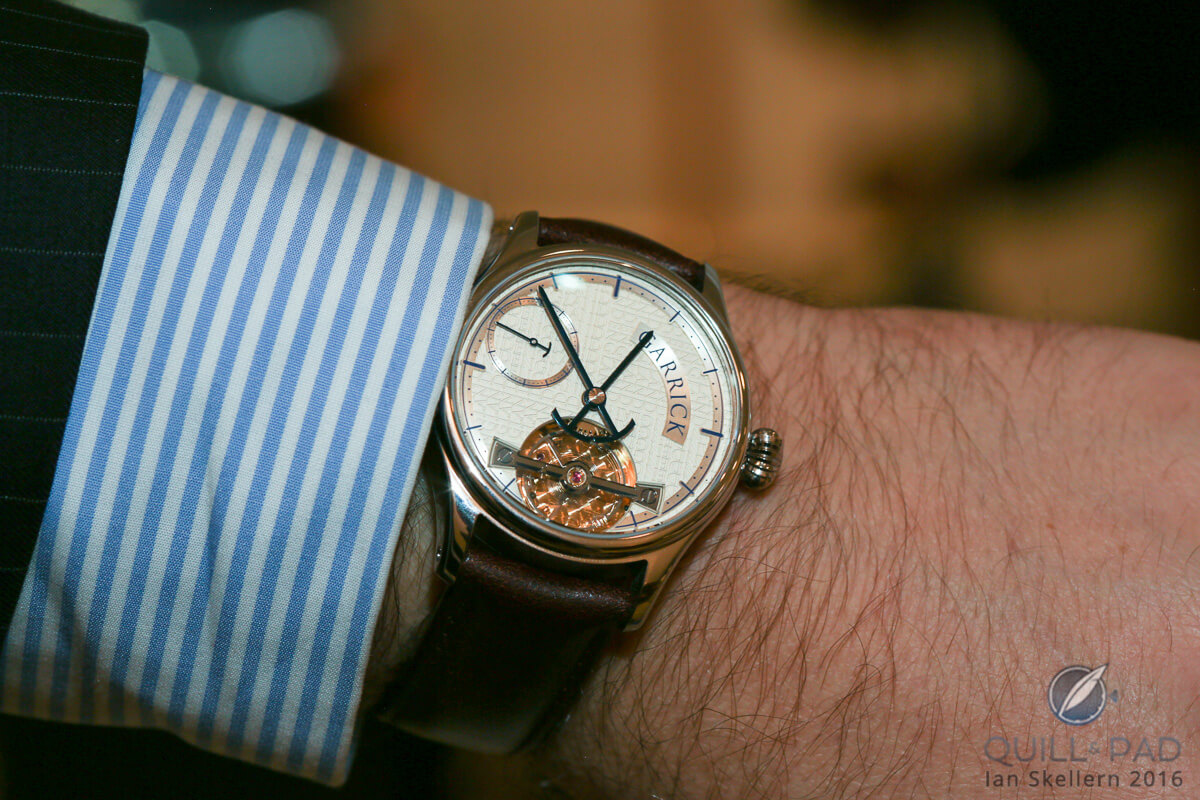 Garrick Portsmouth on the wrist