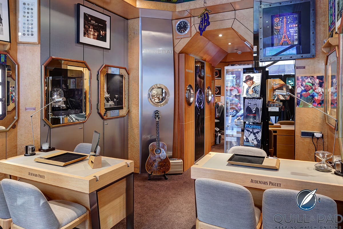Inside the Chronopassion boutique in Paris