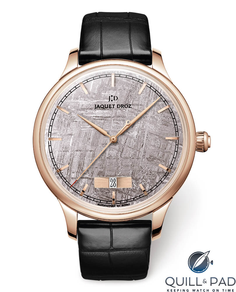 Jaquet Droz Grande Heure Minute Quantième Meteorite