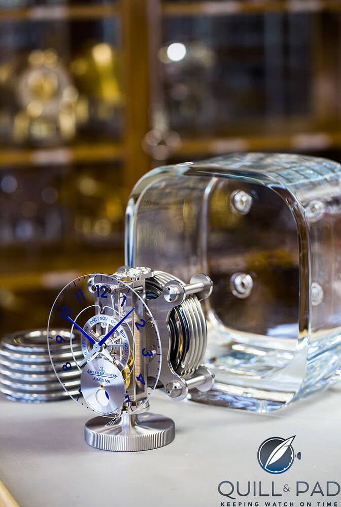 Movement of the Jaeger-LeCoultre Atmos 568 by Marc Newson before casing