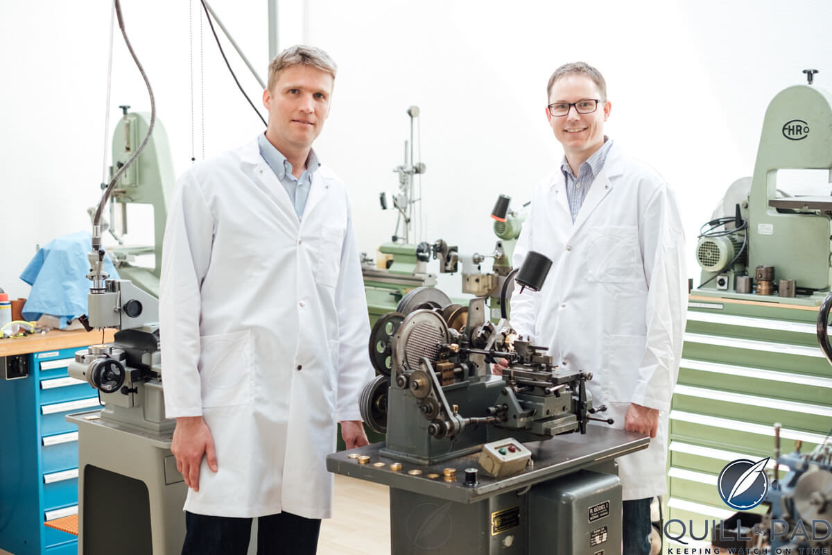 Oscillon founders Dominique Buser (eft) and Cyrano Devanthey