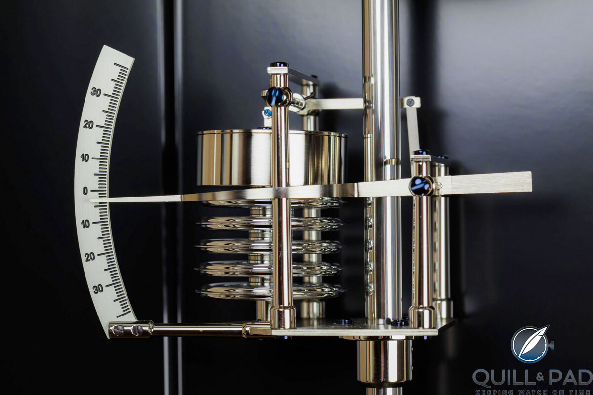 Barometric pressure regulating mechanism of the Sattler Classica Secunda 1985 (photo courtesy Hartmut Kraft)