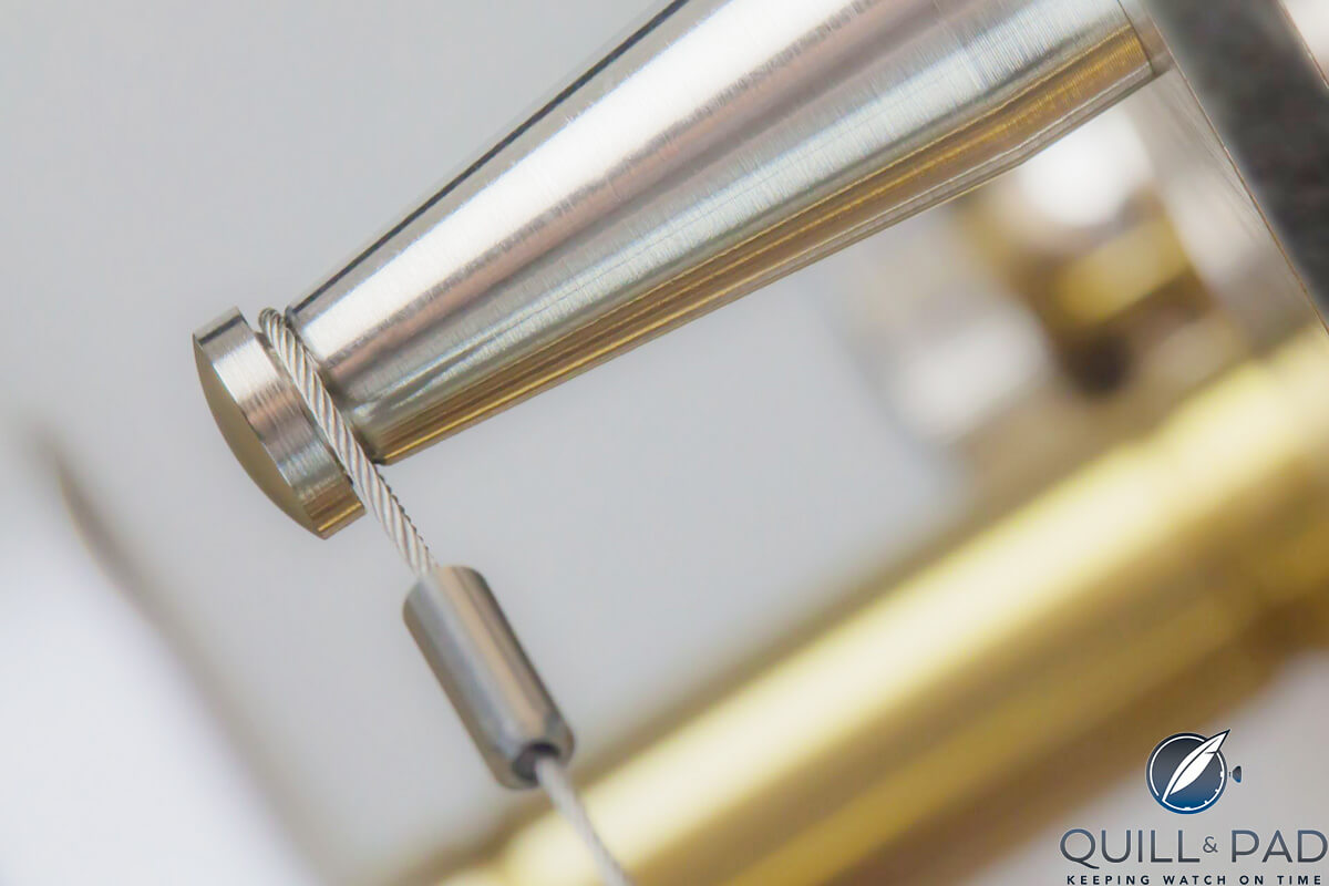 Cable detail in the Sattler Classica Secunda 1985 (photo courtesy Hartmut Kraft)
