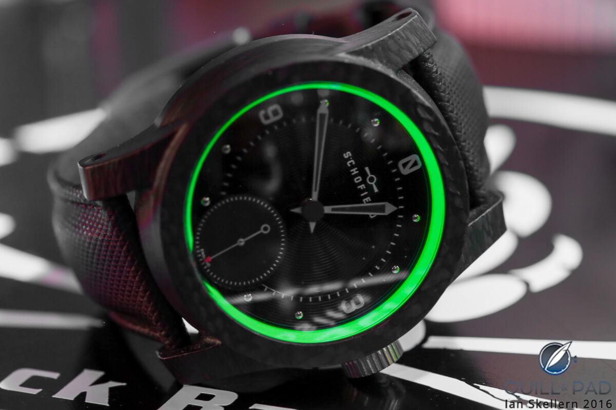 Schofield Blacklamp Moonglow with lume by Black Badge