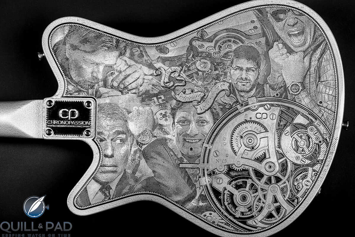 Back of the new-T Chronopassion guitar