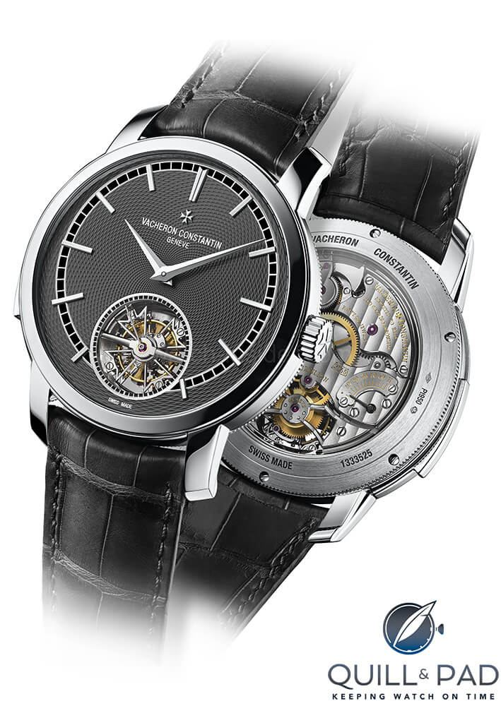 Vacheron Constantin Traditionnelle Minute Repeater Tourbillon in platinum with silver dial