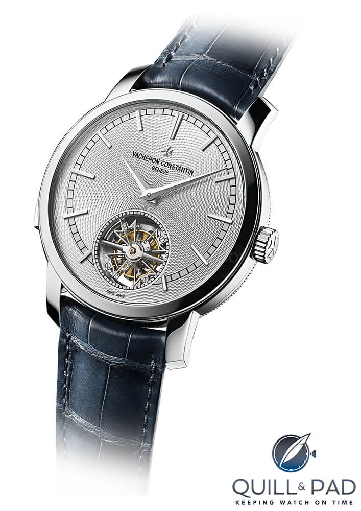 Vacheron Constantin Traditionnelle Minute Repeater Tourbillon in platinum with silver dial