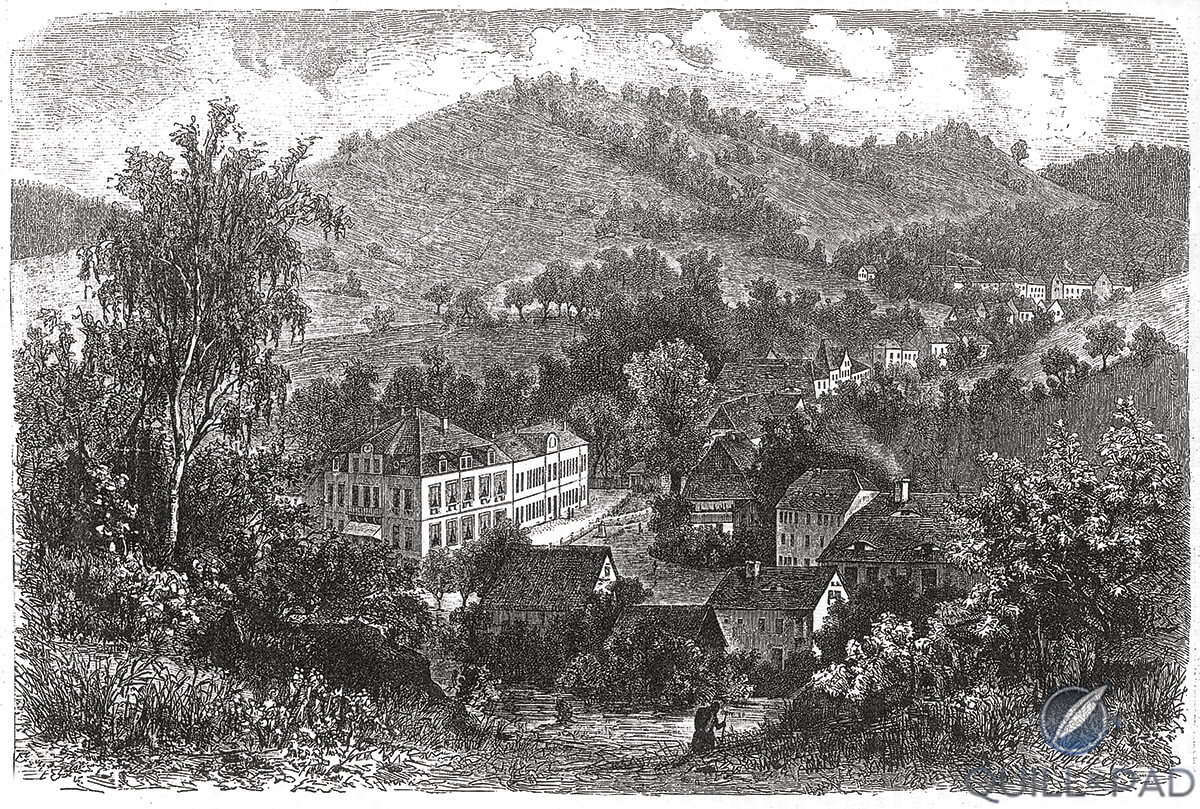 A sketch of Glashütte in 1879