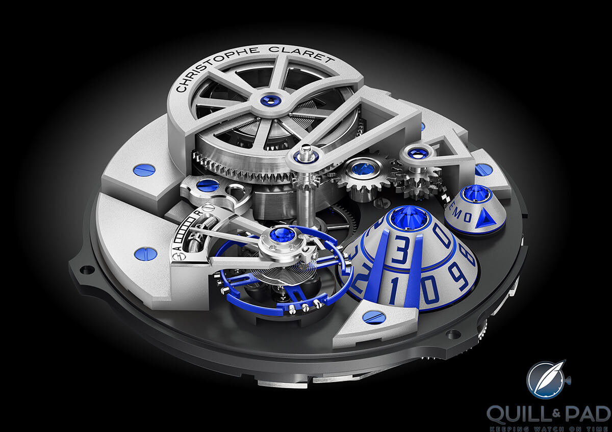 Movement of the titanium Christophe Claret Maestro