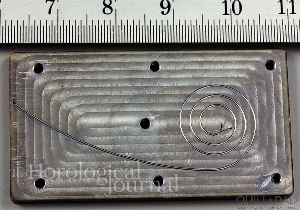 Former for hardening the balance spring
