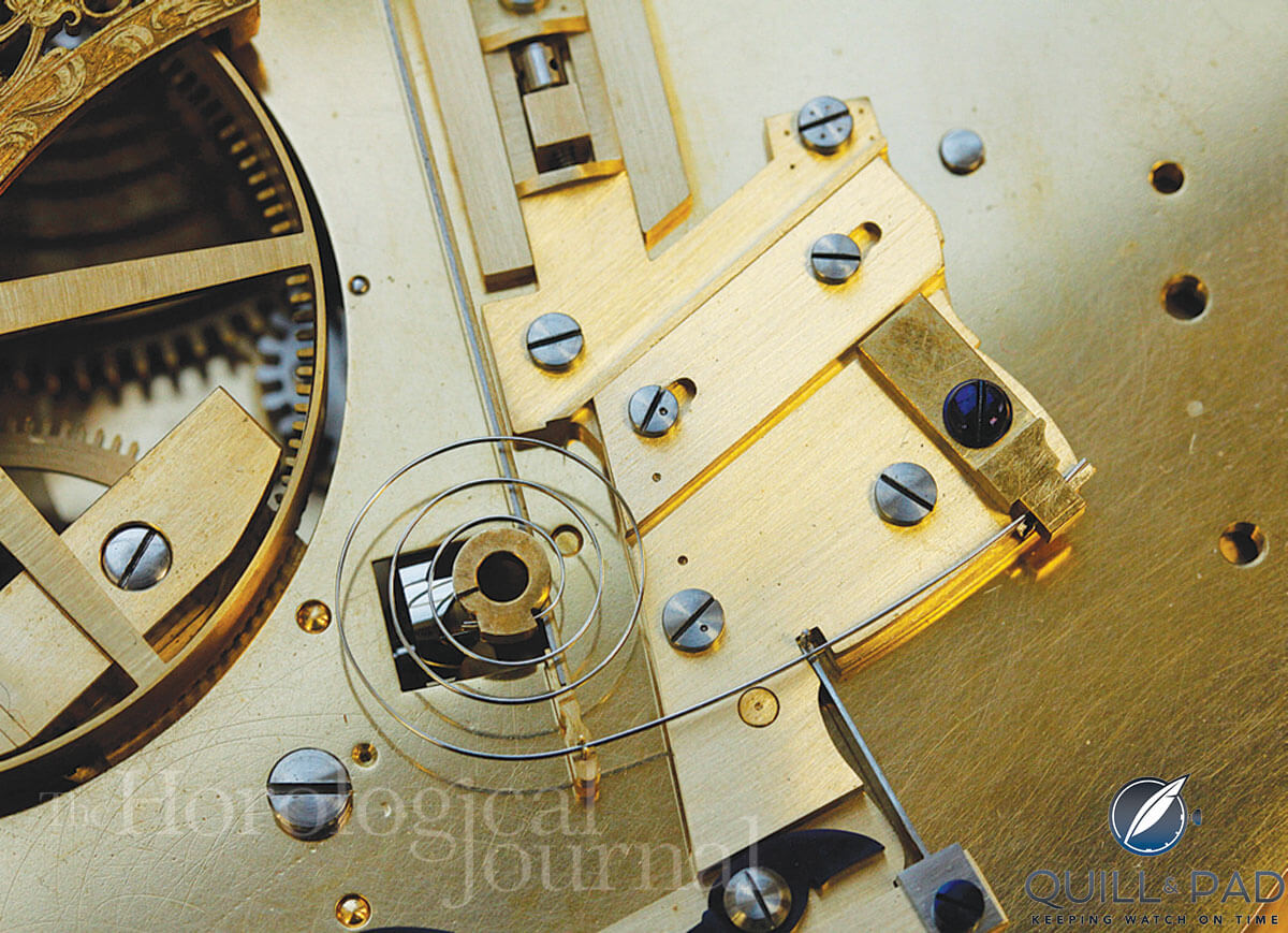 Adjustable cycloid pin that interacts with the balance spring