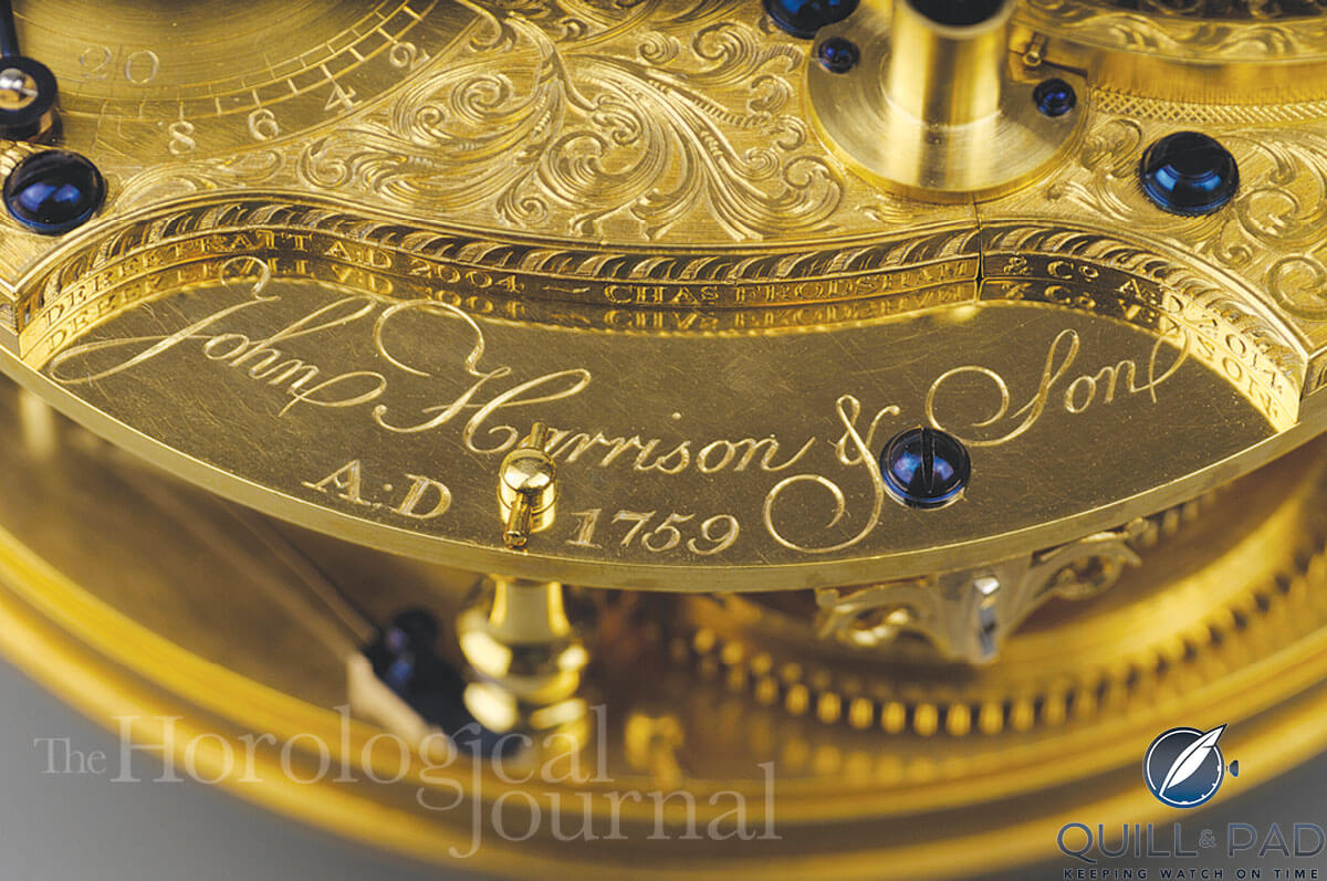 Inscription: Derek Pratt 2004 – Chas Frodsham & Co 2014