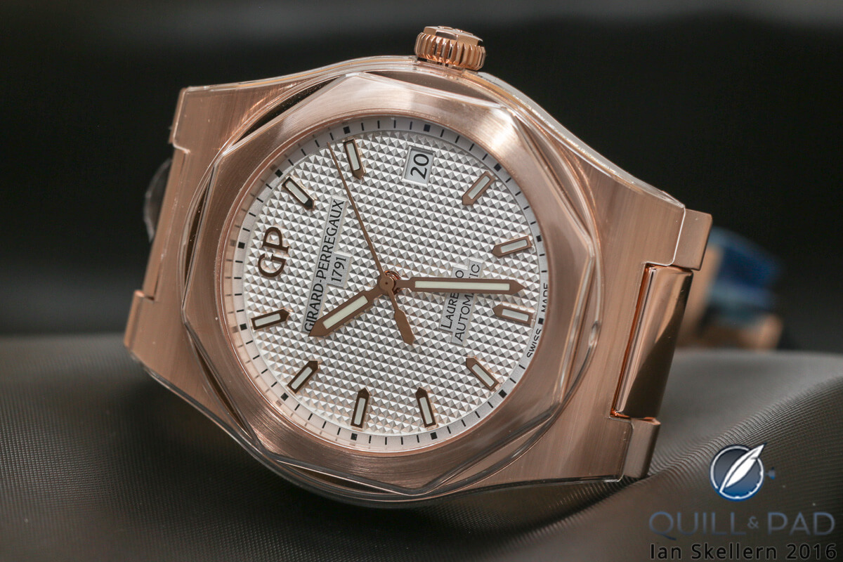Girard-Perregaux 2017 Laureato 38 in pink gold