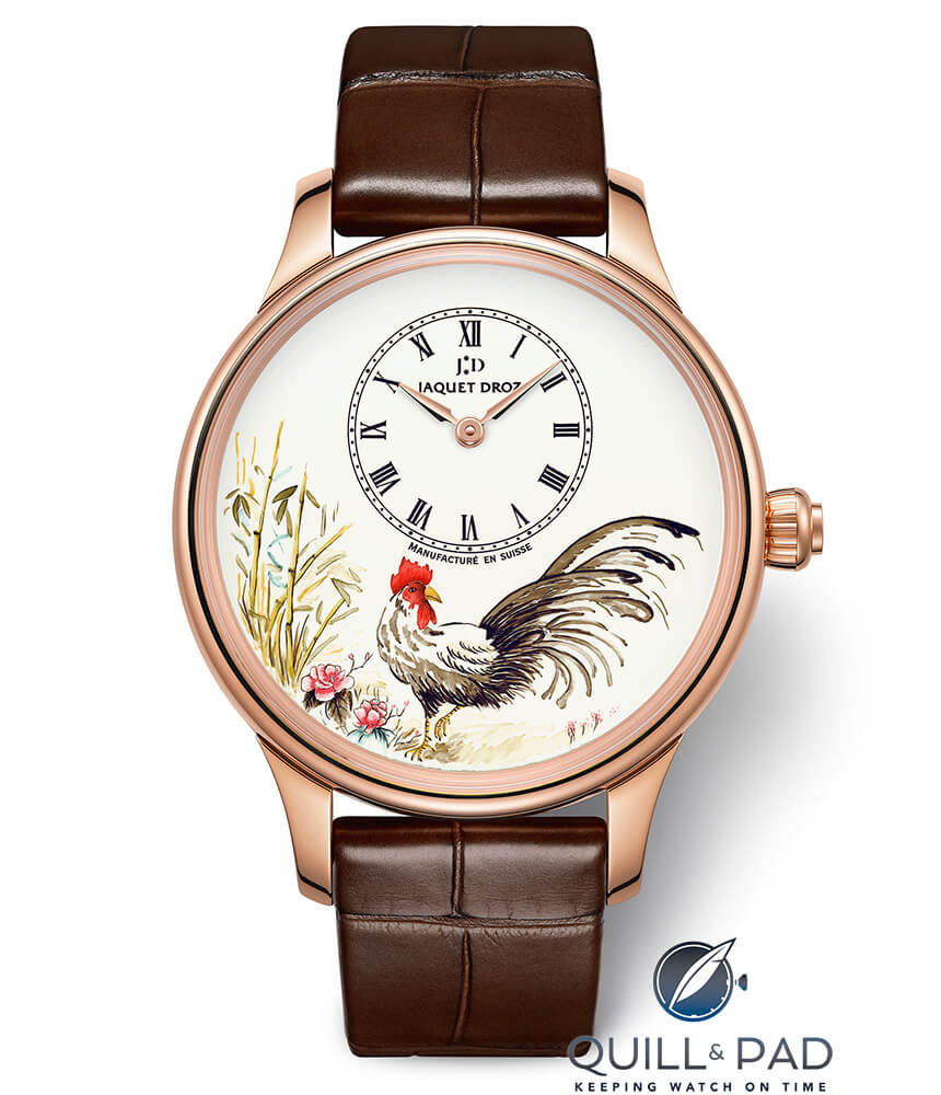 Jaquet Droz Petite Heure Minute Rooster