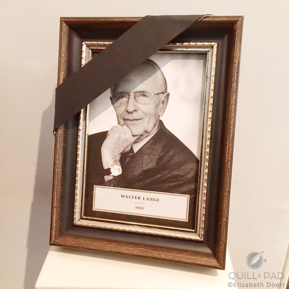 Tribute to Walter Lange at the A. Lange & Söhne booth at SIHH 2017