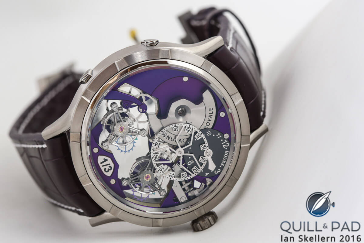 Manufacture Royale 1770 Micromégas Revolution in titanium with purple movement