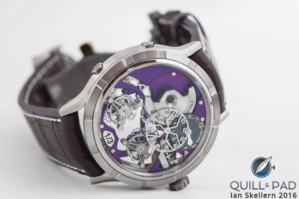 Manufacture Royale 1770 Micromégas Revolution in titanium with purple movement