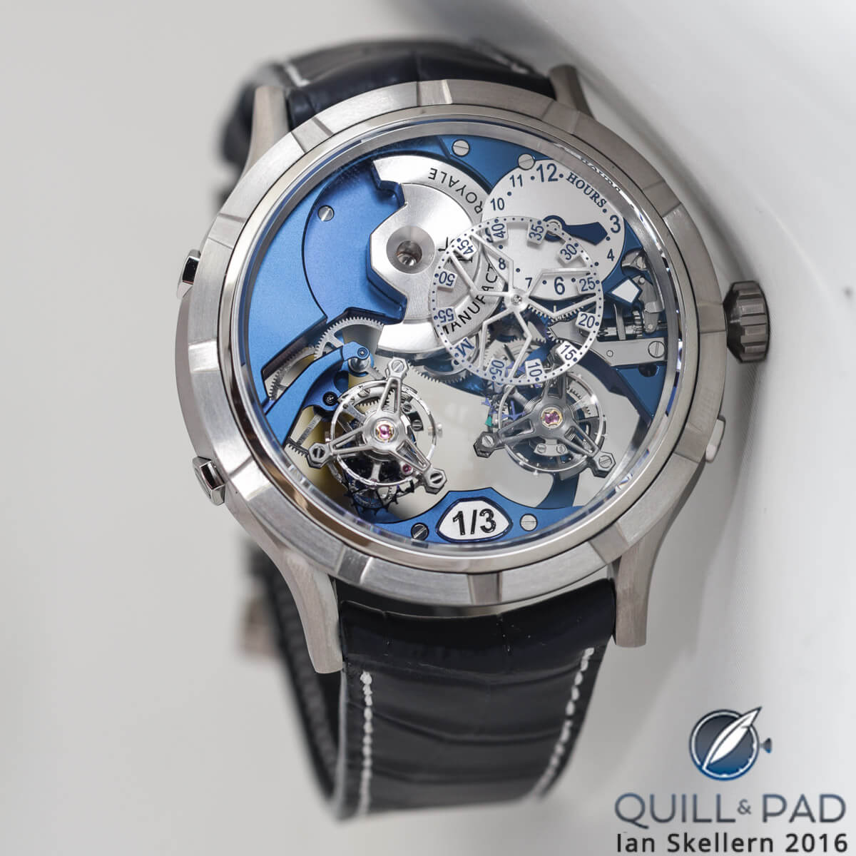 Manufacture Royale 1770 Micromégas Revolution in titanium with blue movement
