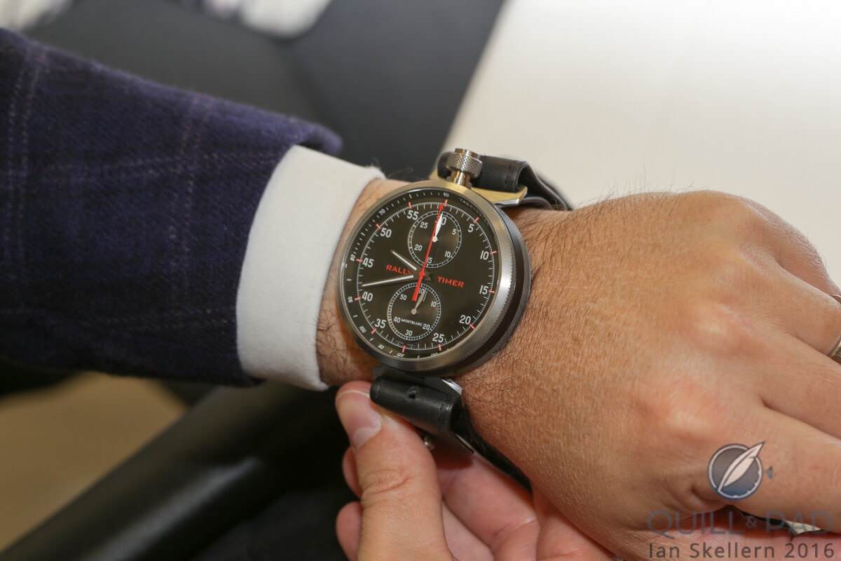 TimeWalker Chronograph Rally Timer Counter Limited Edition 100 on the wrist