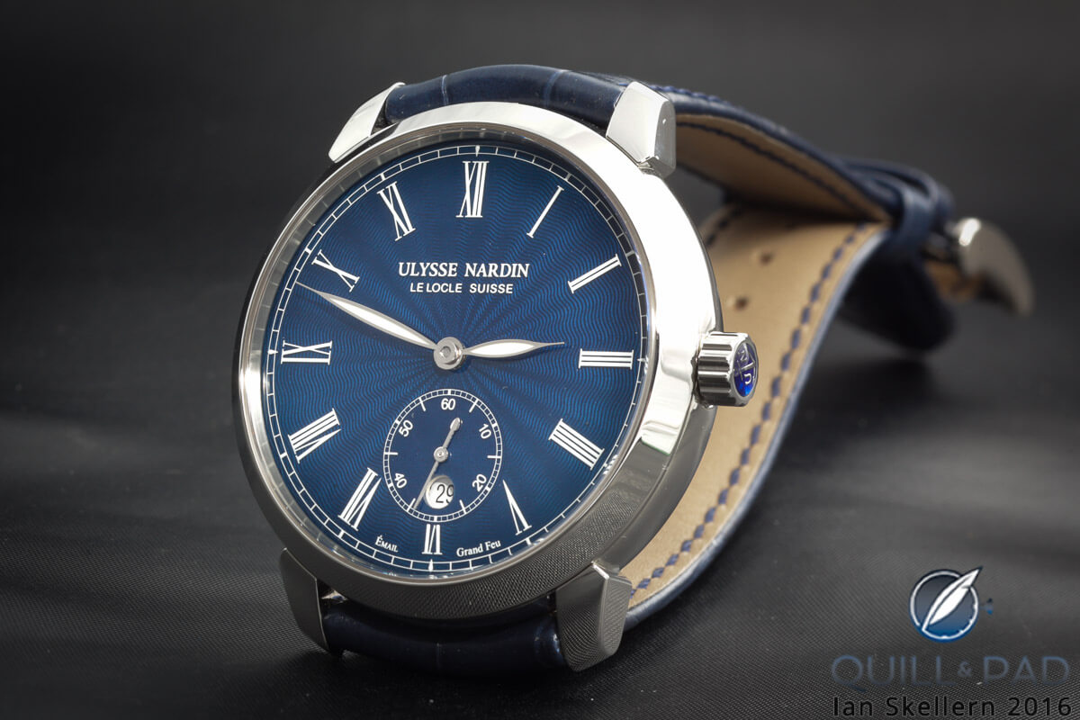 Ulysse Nardin Classico with blue enamel dial