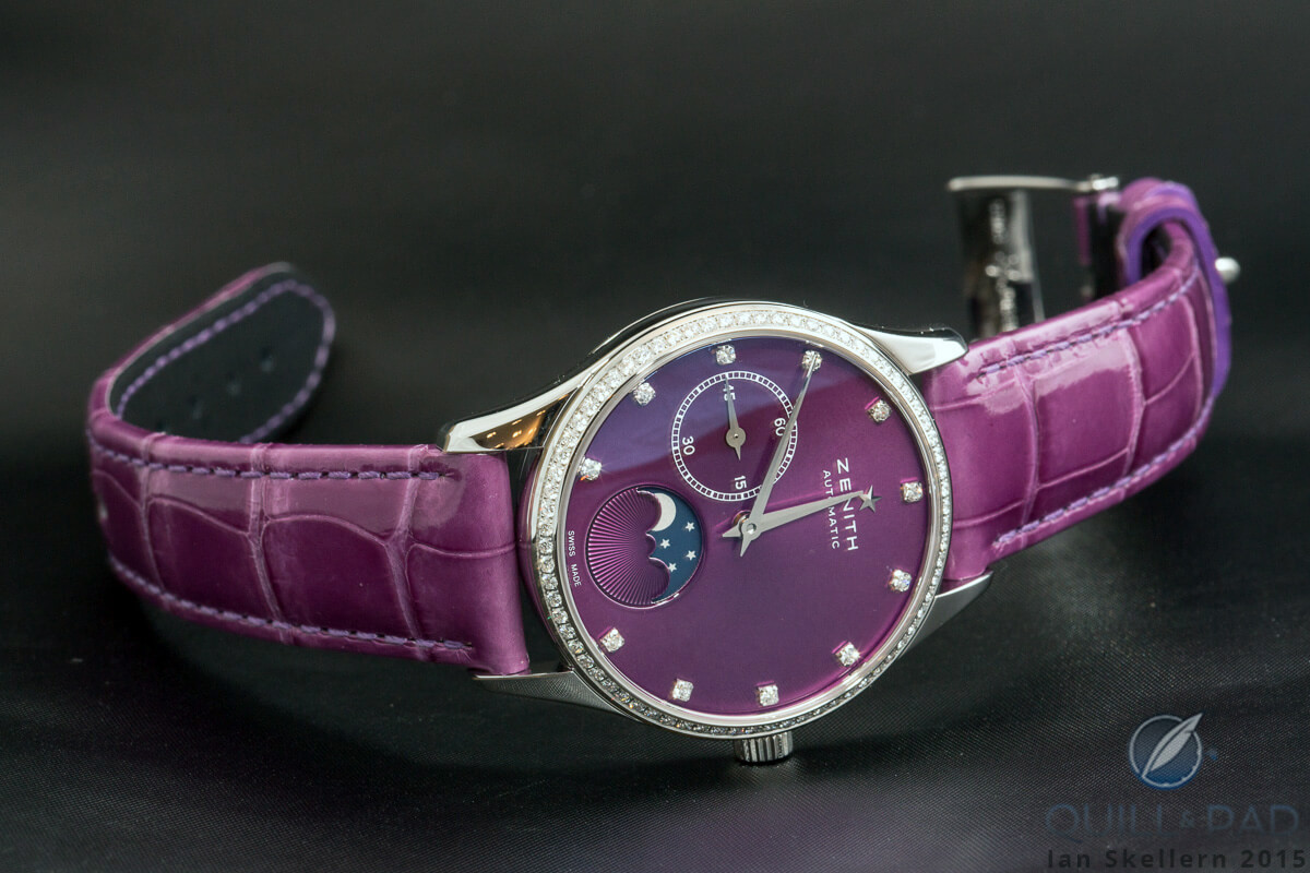 Recognizable as a “prettified” men’s watch: the Zenith Elite Ultra Thin Lady Moonphase of 2015