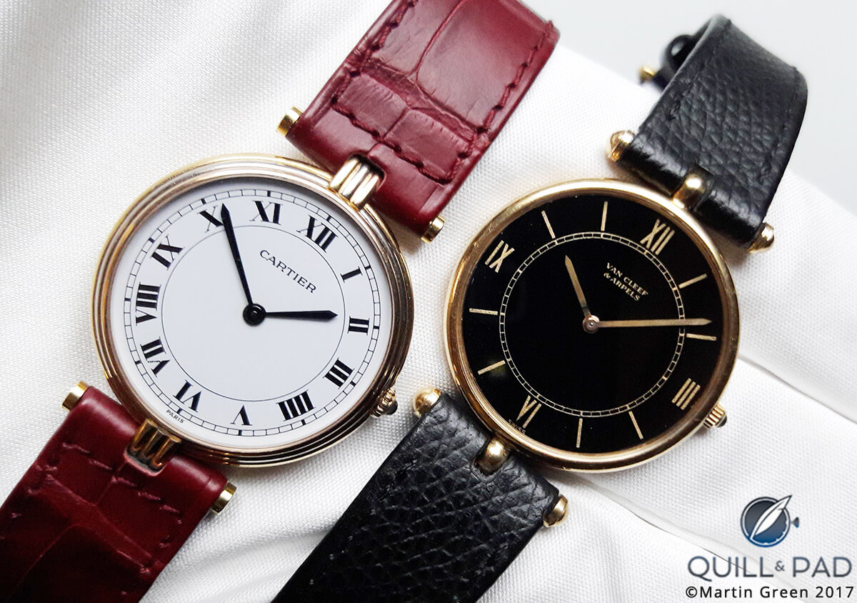 1990s Cartier and Van Cleef & Arpels Pierre Arpels with similar central strap fixations