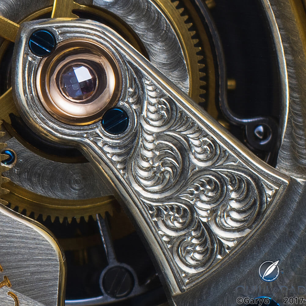 Balance cock with diamond endstone, A. Lange & Söhne Pour le Mérite Tourbillon