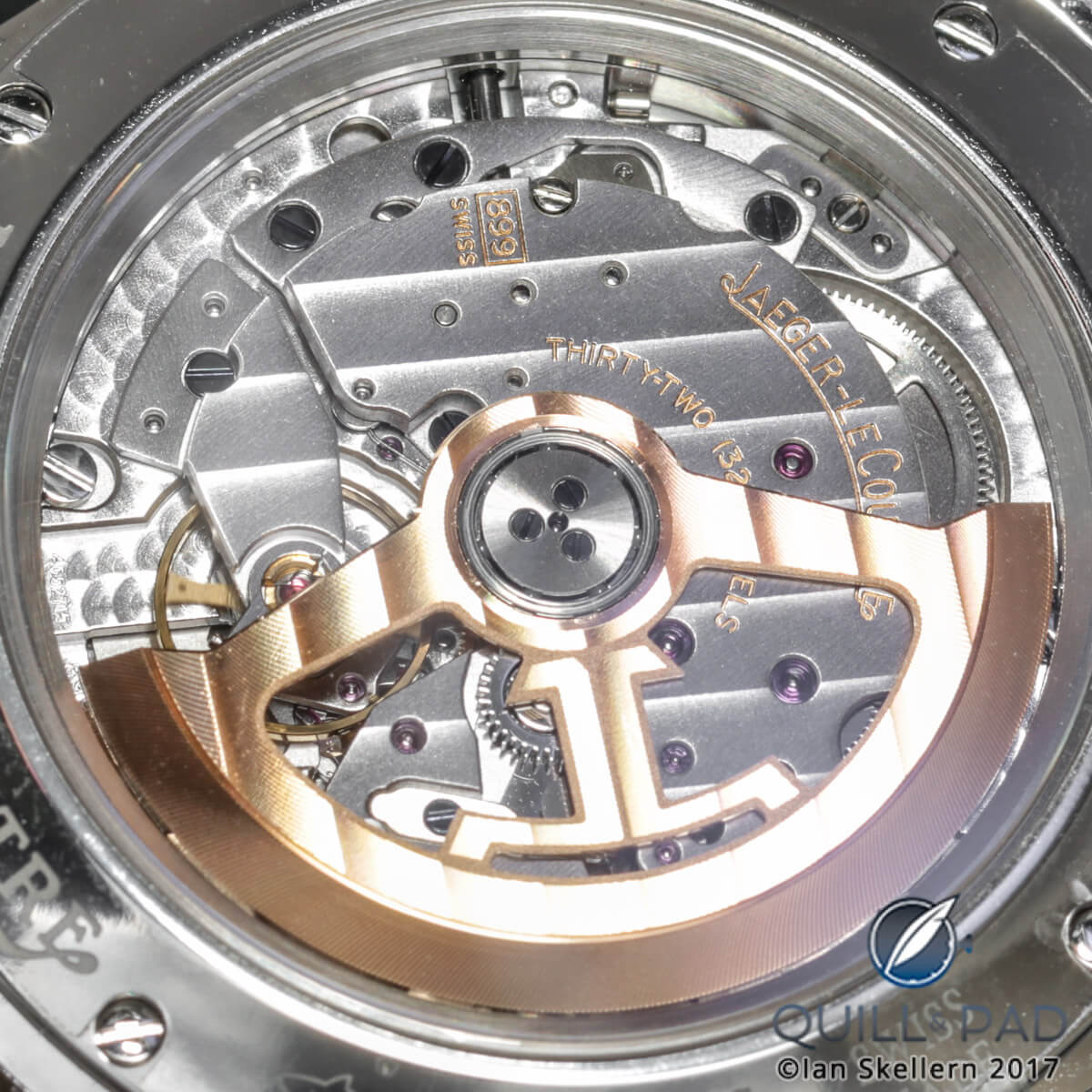 Movement side of the Jaeger-LeCoultre Master Control Date