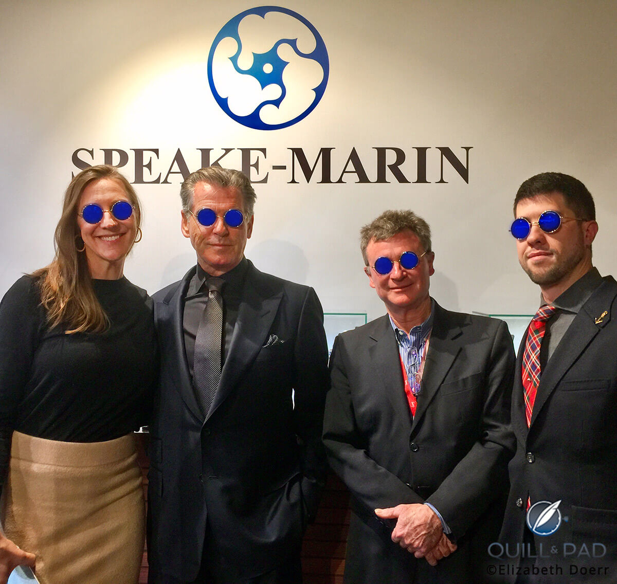 Our names are Bond: Nola Martin, Pierce Brosnan, Ian Skellern, and Joshua Munchow
