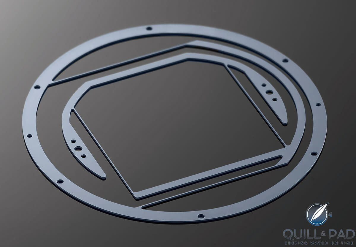 Flexible frame for the Grinder mechanism of the Ulysse Nardin Innovision 2