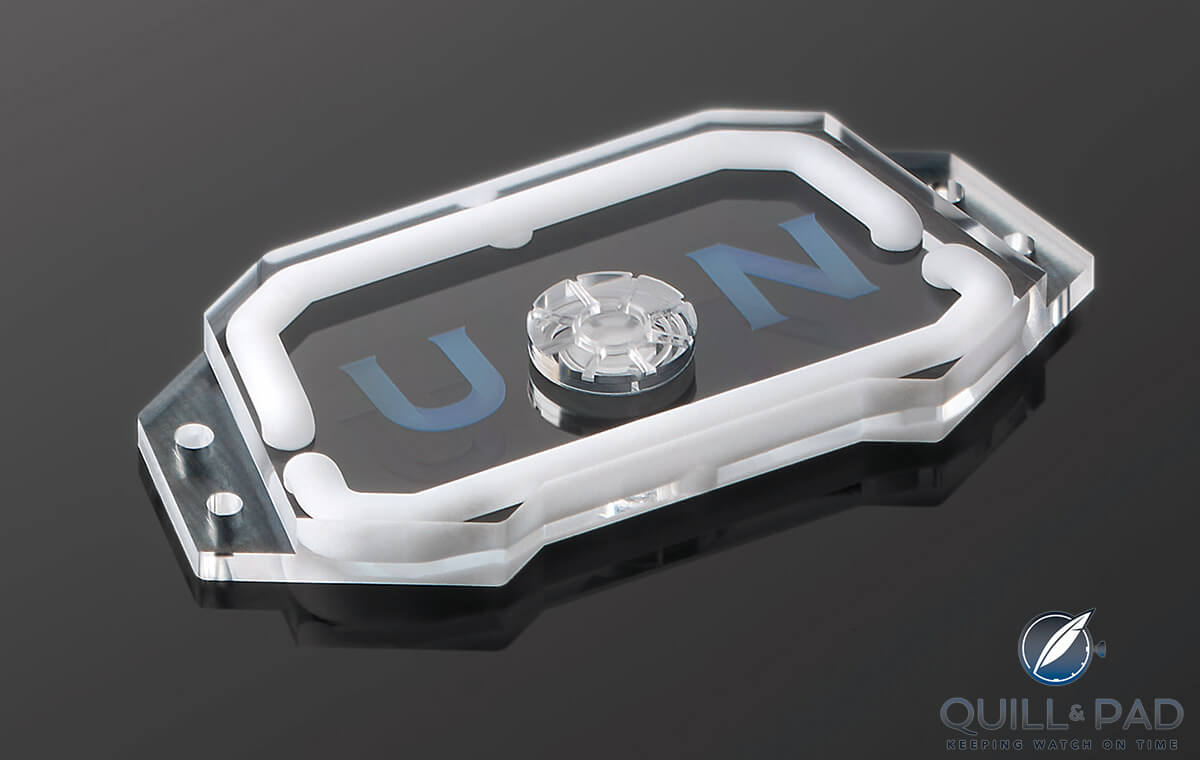Glass bridge of the Ulysse Nardin Innovision 2 