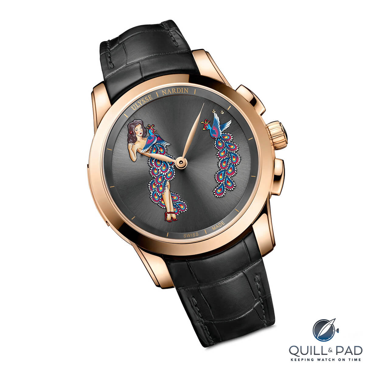 Ulysse Nardin Hourstriker Pinup in pink gold
