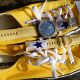 Matching yellow Converse shoes and yellow Converse watch strap on Schofield Signalman DLC