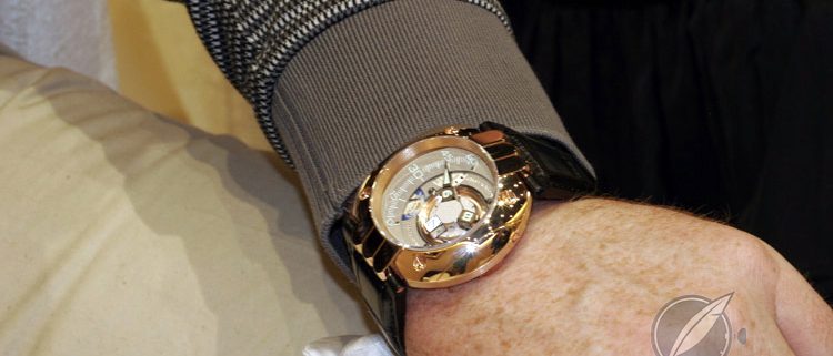 Harry Winston Opus V on the wrist