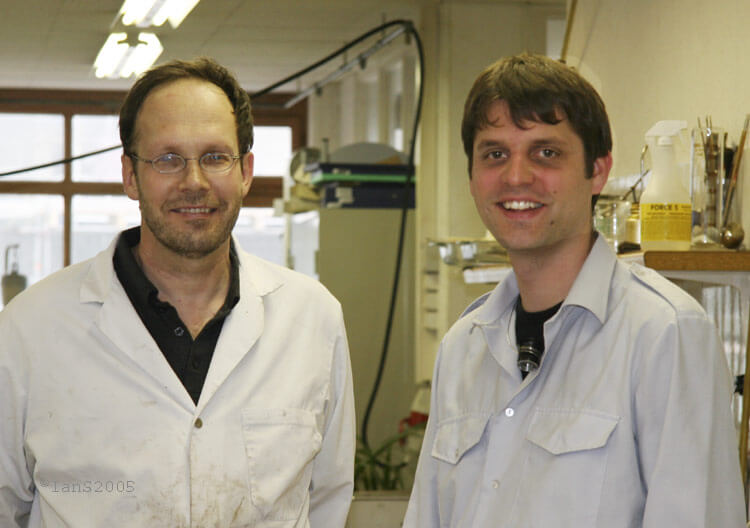 Christian Gros and Felix Baumgartner in 2005