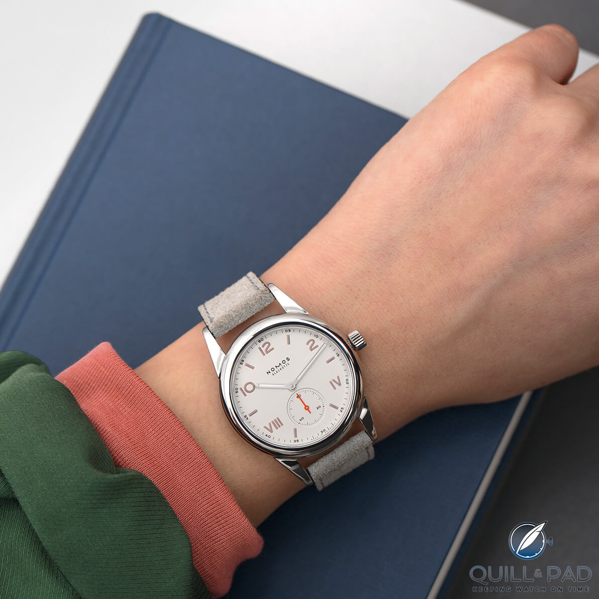 The Nomos Glashütte Club Campus on the wrist