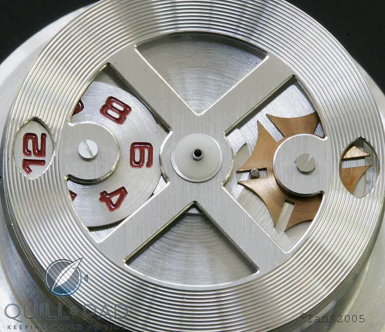 View from the top of the Urwerk Maltese cross satellite system in the UR-101/102
