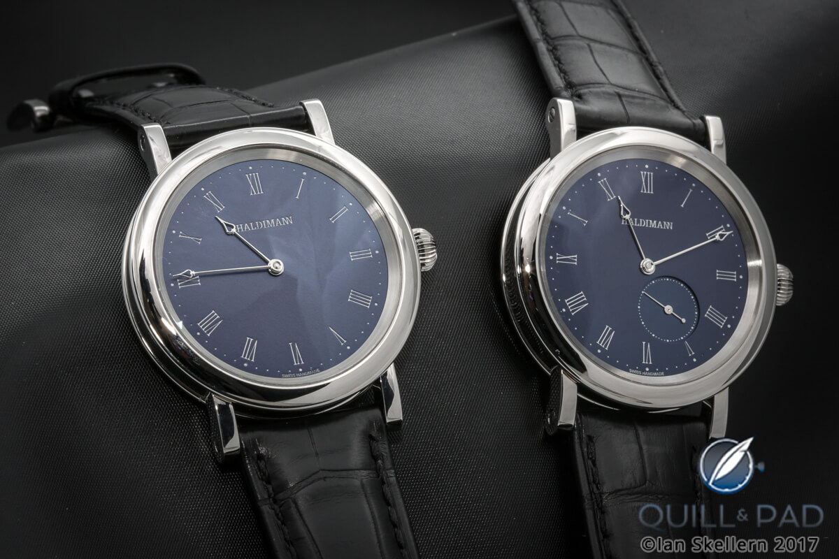 H11 (left) and H12 (small seconds) by Beat Haldimann