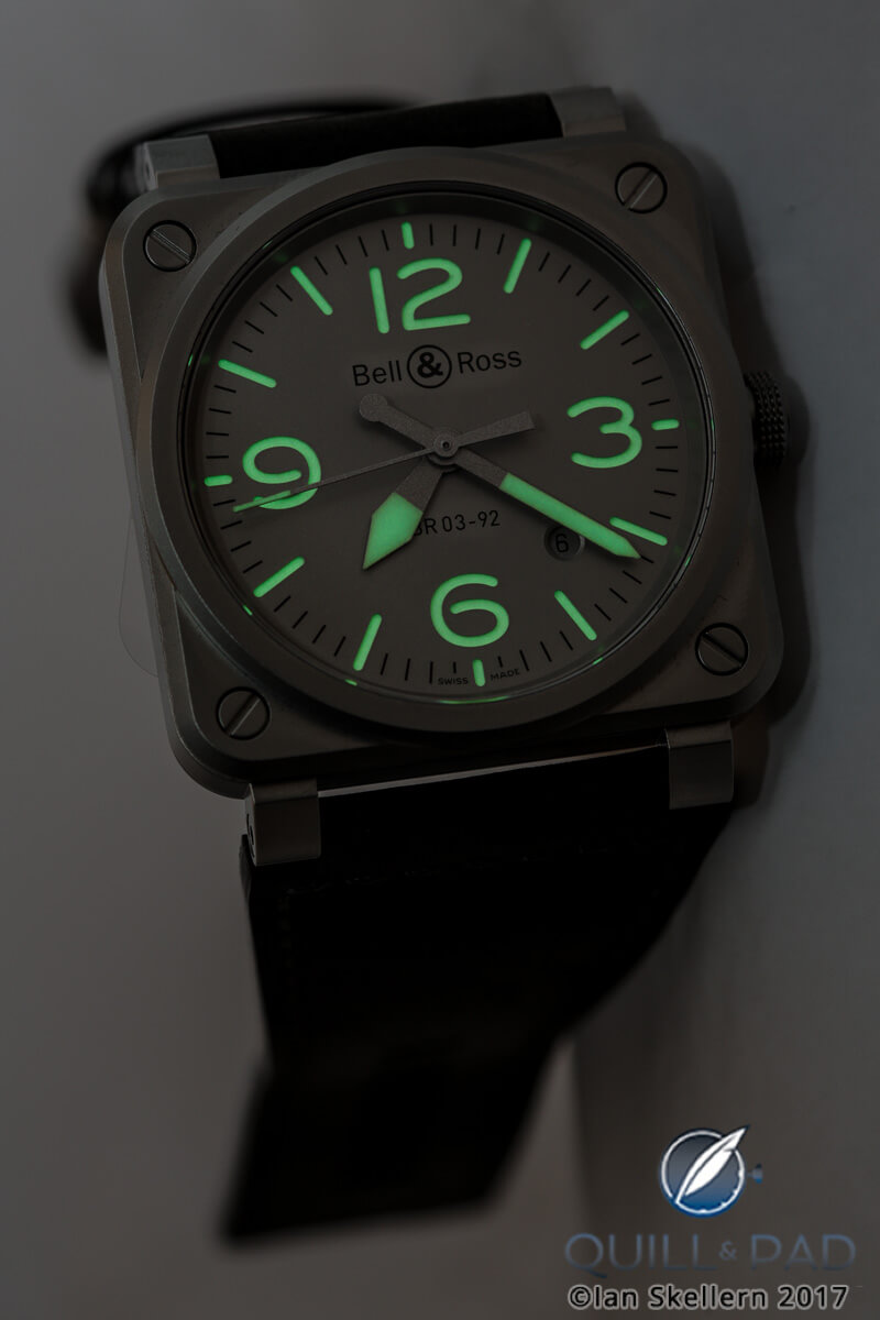 Bell & Ross BR 03-92 Horolum lume shot