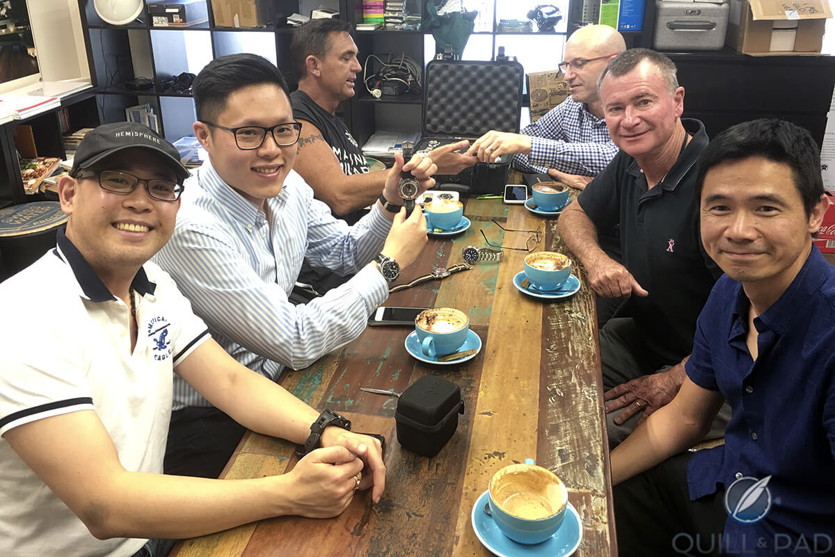 Brisbane GTG September 2016. From top right: Wayne Foster, Ian Skellern, Winston, Johnson, Andrianto Suwito, Alan aka Hammer
