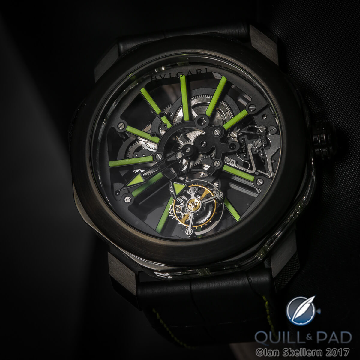 Bulgari Octo Tourbillon Saphir lume shot