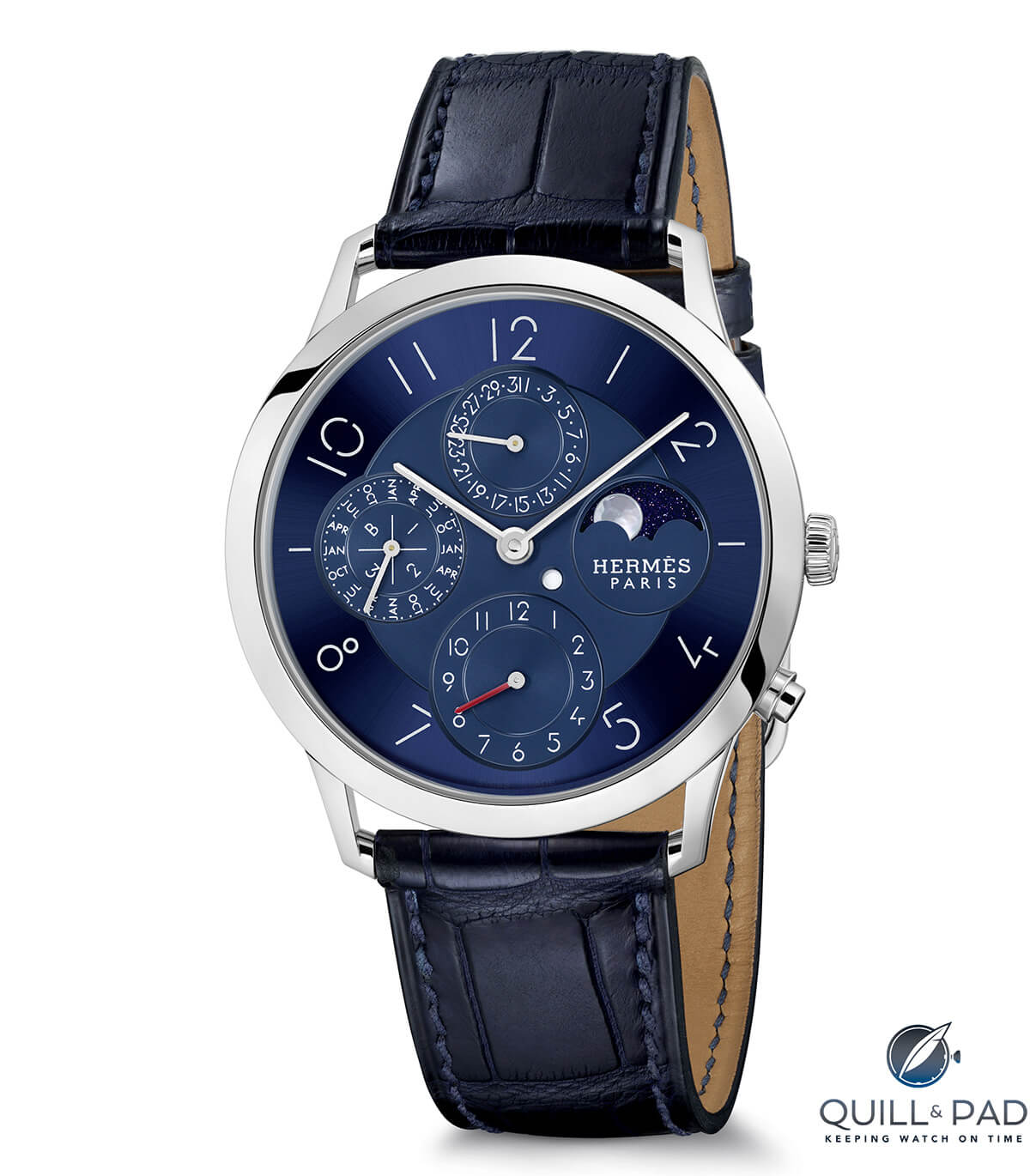 Hermès Slim d’Hermès Quantième Perpetuel platinum