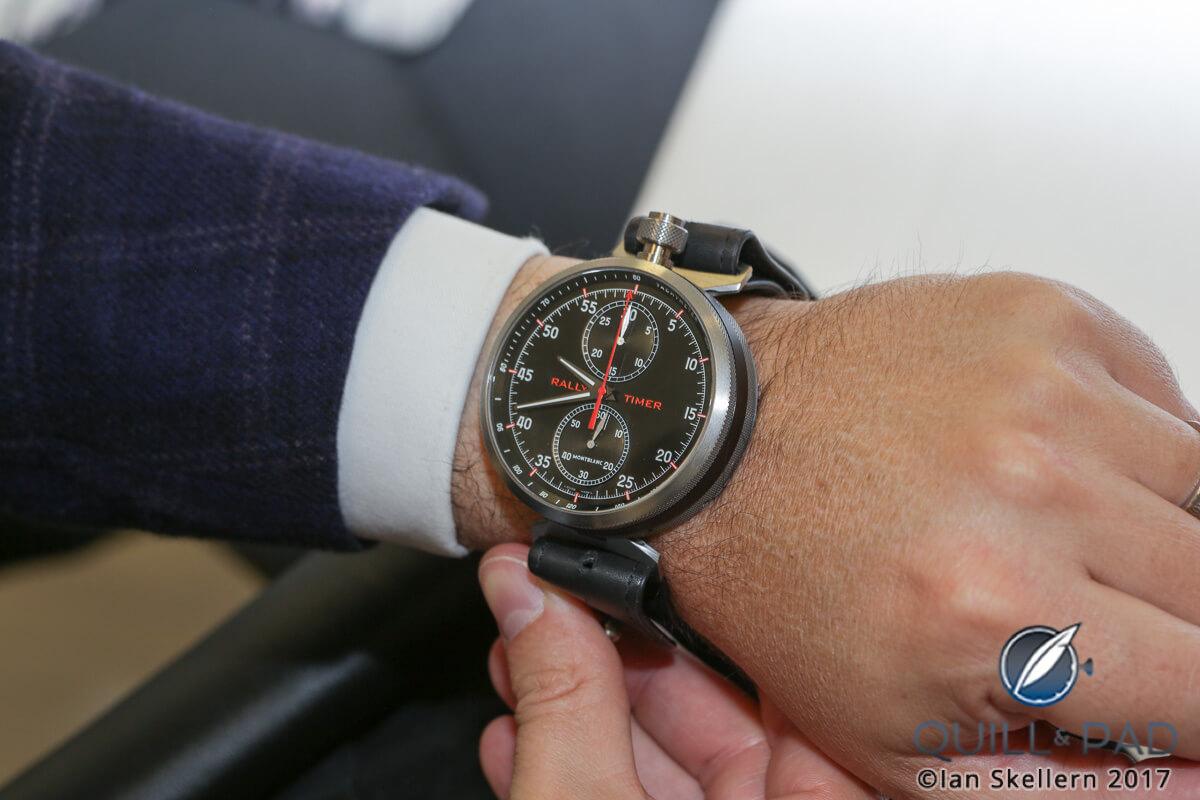 Montblanc Timewalker Chronograph Rally Timer Counter Limited Edition 100 on the wrist