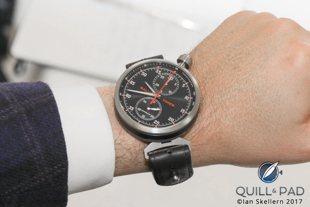 Montblanc Timewalker Chronograph Rally Timer Counter Limited Edition 100 on the wrist
