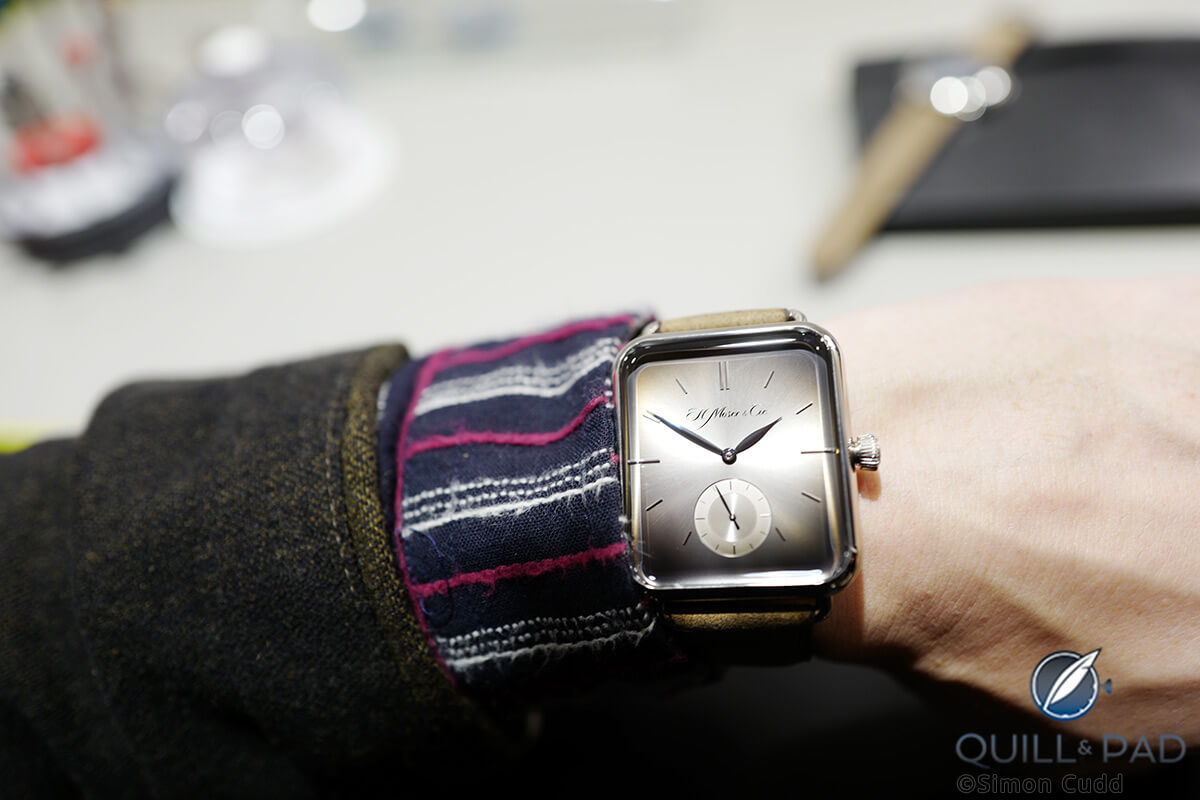 H. Moser & Cie. Swiss Alp Watch S on the wrist