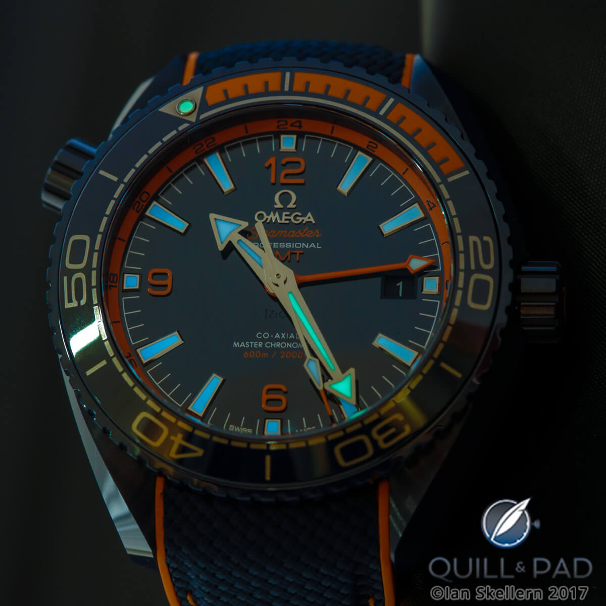Omega Seamaster Professional GMT lume shot