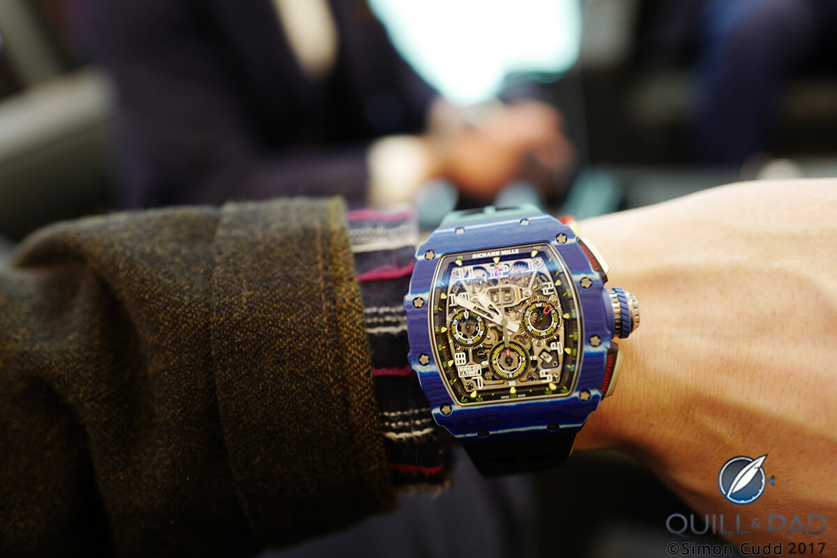 Richard Mille Jean Todt RM 11-03 Automatic Flyback Chronograph on the wrist